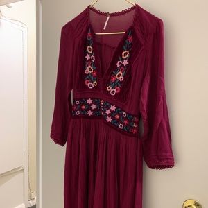 Like new free people long sleeve midi